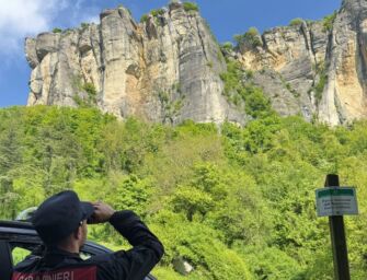 Sicurezza e sport estremi, alla pietra di Bismantova aumentano i controlli dei carabinieri forestali