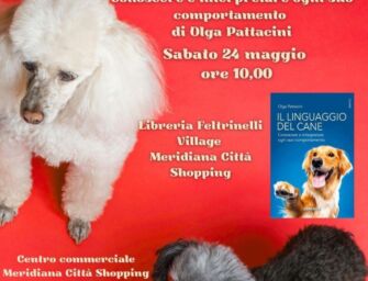 Sabato 24 maggio a Reggio presentazione e firmacopie del libro “Il linguaggio del cane” di Olga Pattacini