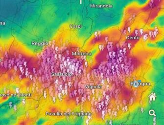 Ondata di maltempo sull’Emilia con raffiche di vento anche oltre i 100 km/h