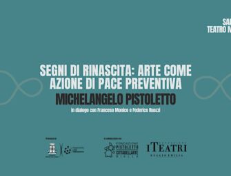 Il 12 giugno a Reggio un incontro con Pistoletto sull’arte come azione di pace preventiva