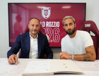 Reggiana, firmato il rinnovo di capitan Rozzio: sarà granata per la decima stagione