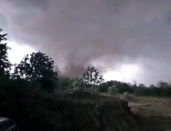 Nubifragio in Emilia, tromba d’aria a Salvaterra