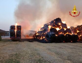 Ghiardello, cinquanta rotoballe in fiamme nell’azienda agricola Il Moro