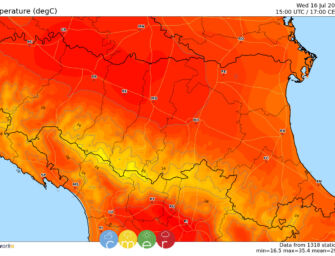 Il 2024 è stato l’anno più caldo in E-R dal 1961: 19 eventi meteo estremi