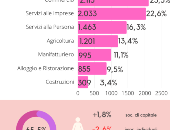 Reggio, imprese femminili in calo del 2,0% nel primo semestre 2025