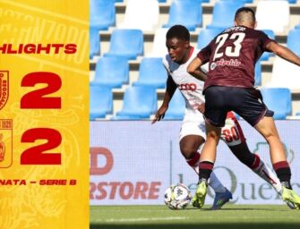 Reggiana – Catanzaro 2-2: gli highlights della partita