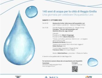 140 anni di acqua per Reggio: l’11 ottobre una giornata per celebrare l’acquedotto Levi