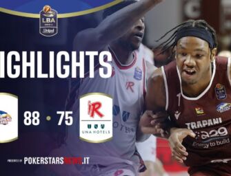 Trapani Shark vs UNA Hotels Reggio Emilia 88-75: gli highlights della partita