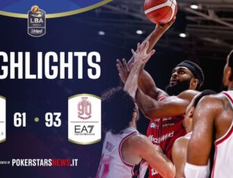 Una Hotels Reggio Emilia vs EA7 Emporio Armani Milano 61 – 93: gli highlights della partita