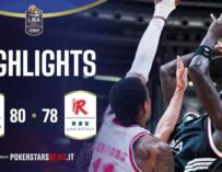 Virtus Bologna vs Pallacanestro Reggiana 80-78: gli highlights della partita