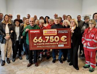 “Spesa vincente”, da Conad Centro Nord 66.750 euro per le associazioni reggiane