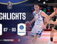 Una Hotels Reggio Emilia vs Germani Brescia 87-93: gli highlights della partita