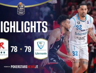 [Basket] UNA Hotels Reggio Emilia vs Acqua S. Bernardo Cantù 78-79: gli highlights