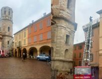 Reggio, paura in piazza San Prospero per un principio di incendio in un edificio