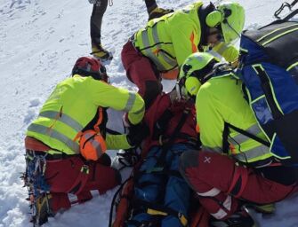 Incidente sul monte Giovo: 32enne reggiano scivola e trascina giù il compagno di cordata