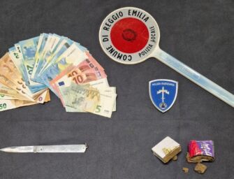 Reggio. Fermato con 120 grammi di hashish e un coltello, finisce in carcere