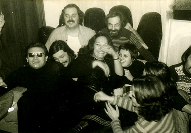 Rosanna Chiessi, Giulio Bizzarri, Claudio Parmiggiani, Franco Guerzoni e Giuliano della Casa - Reggio Emilia, 1974 