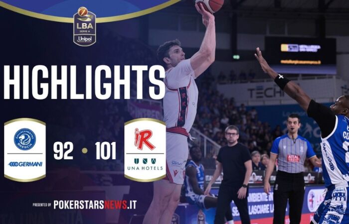 [Basket] Germani Brescia-Una Hotels Reggio Emilia 92-101: gli highlights della partita