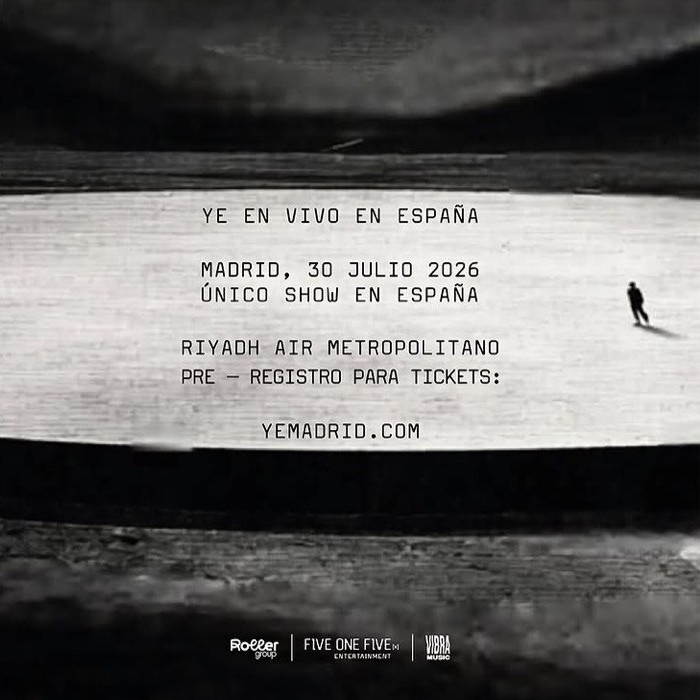 L'annuncio del concerto di Ye a Madrid
