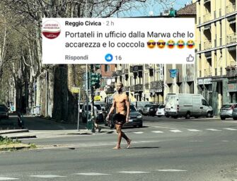 Uomo nudo, Reggio Civica irride Mahmoud. Pd: “Sessisti e razzisti”; Tarquini: “È satira politica”
