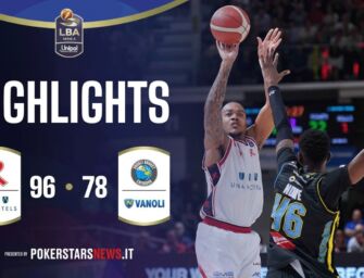[Basket] UNA Hotels Reggio Emilia – Vanoli Basket Cremona 96-78: gli highlights della partita