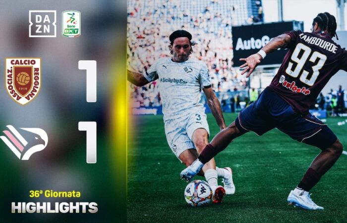 [Calcio] Reggiana-Palermo 1-1: gli highlights della partita