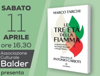 L’11 aprile a Reggio la presentazione del libro “Le tre età della Fiamma”