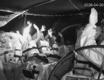 Reggio, presidio in piazza Prampolini dopo il blitz di Israele contro la Global Sumud Flotilla