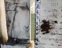 Alla vigilia del 25 aprile imbrattato di escrementi il monumento ai caduti di Villa Bagno