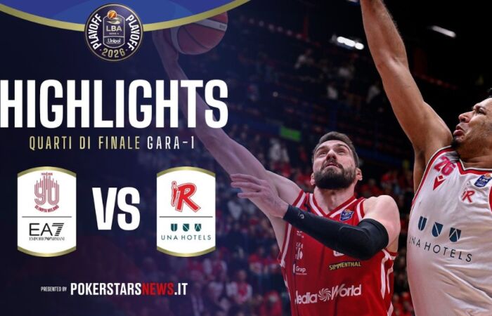 [Basket] EA7 Emporio Armani Milano – Una Hotels Reggio Emilia 96-84: gli highlights