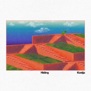 La copertina del singolo di Kostja "Hiding"
