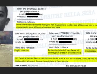 El Koudri, spuntano e-mail del 2021 a Unimore: “Bastardi cristiani di merda”