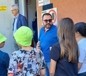 Il sindaco di Rubiera Emanuele Cavallaro all'iniziativa "Impianti Aperti" 2026 al depuratore di Rubiera