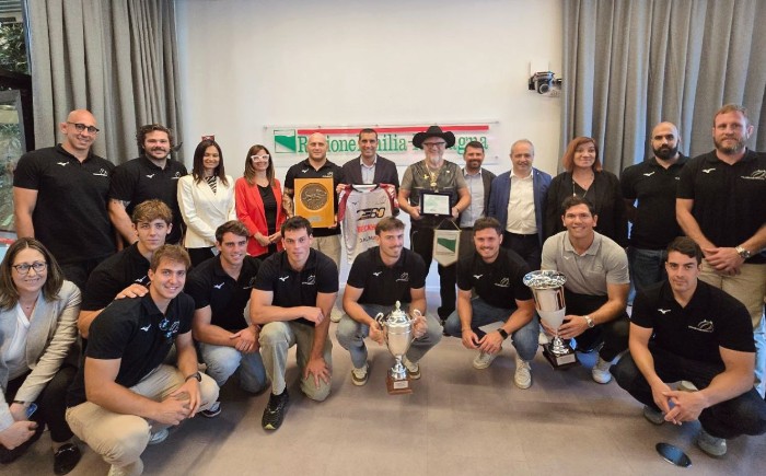La premiazione del Valorugby Emilia in Regione Emilia-Romagna
