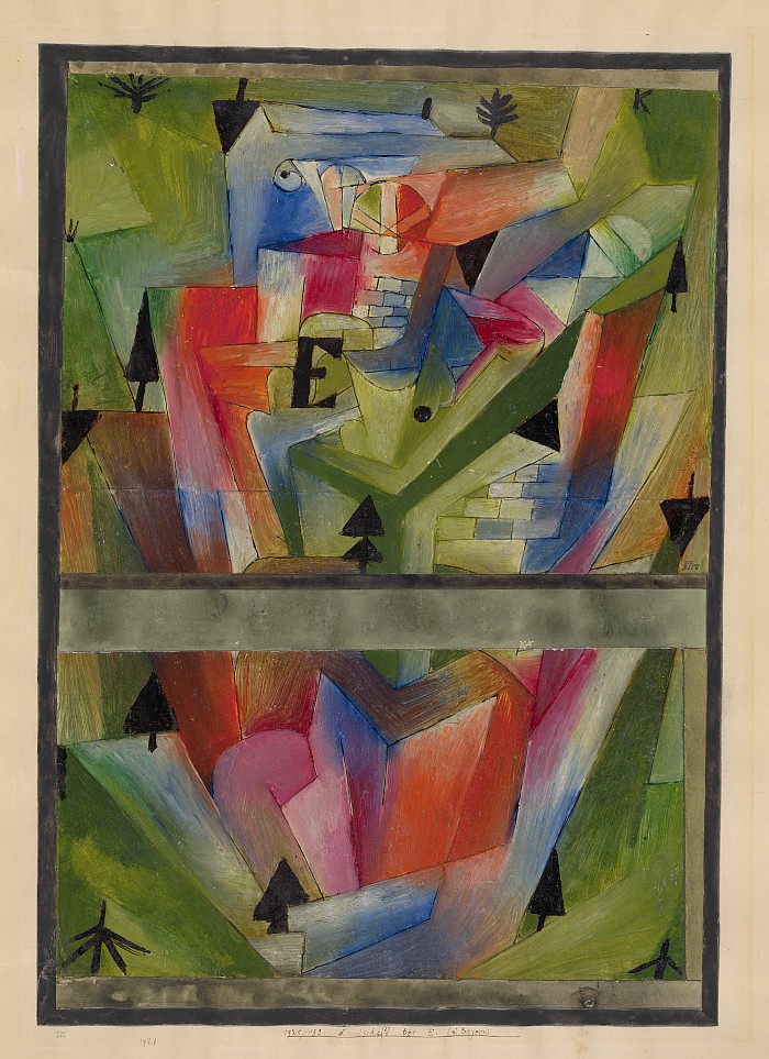 Paul Ernst Klee, Landschaft bei E. (in Bayern), 1921, ©Zentrum Paul Klee, Bern, Image archive