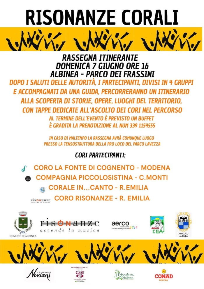 L'evento "Risonanze Corali" ad Albinea