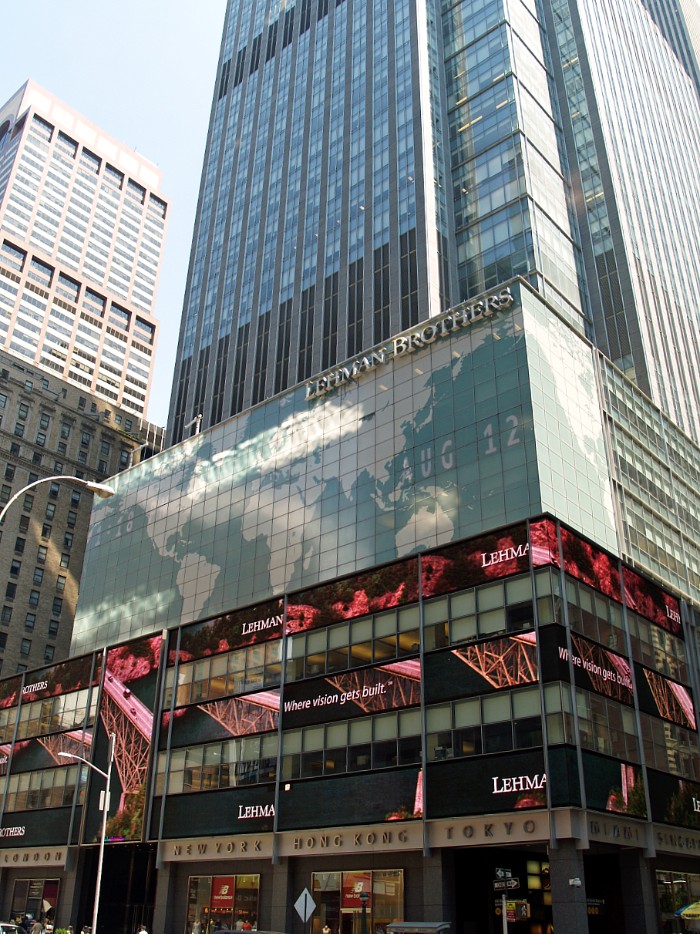 La sede di Lehman Brothers a New York