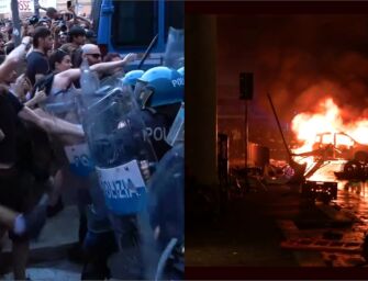 Bologna. Scontri manifestanti-polizia al presidio per Fakir, poi è guerriglia urbana