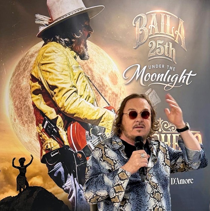 Zucchero in conferenza stampa