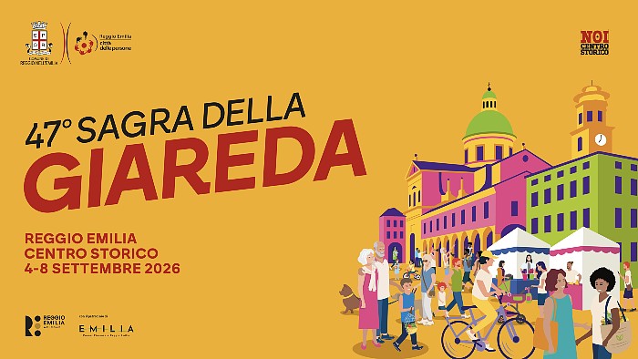 Il manifesto della sagra della Giarèda 2026 di Reggio Emilia