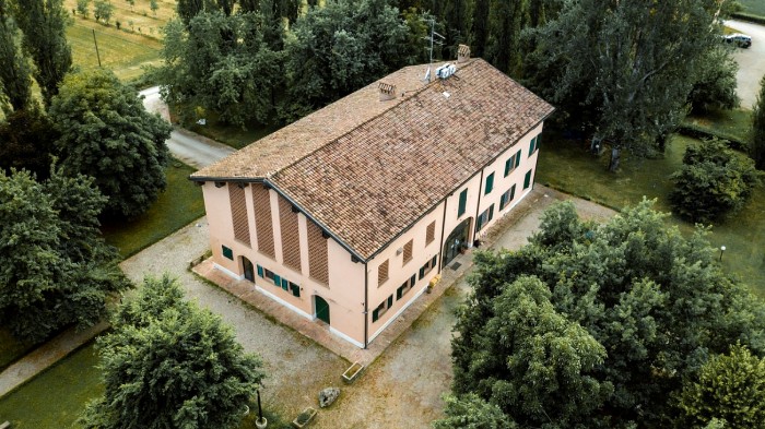 Casale Alma a Correggio - vista dal drone