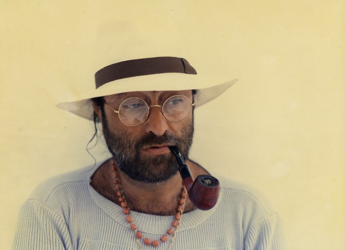 Primo piano di Lucio Dalla - copyright Luigi Ghirri