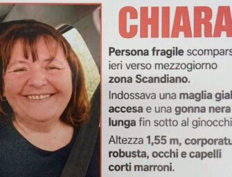 Donna scomparsa da oltre 24 ore nella zona di Scandiano, ricerche in corso