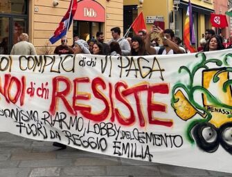 A Reggio nuova protesta al Centro Malaguzzi contro l’arrivo della delegazione israeliana