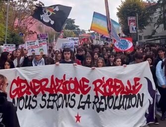 Sciopero generale, anche Reggio scende in piazza: in centinaia al corteo studentesco